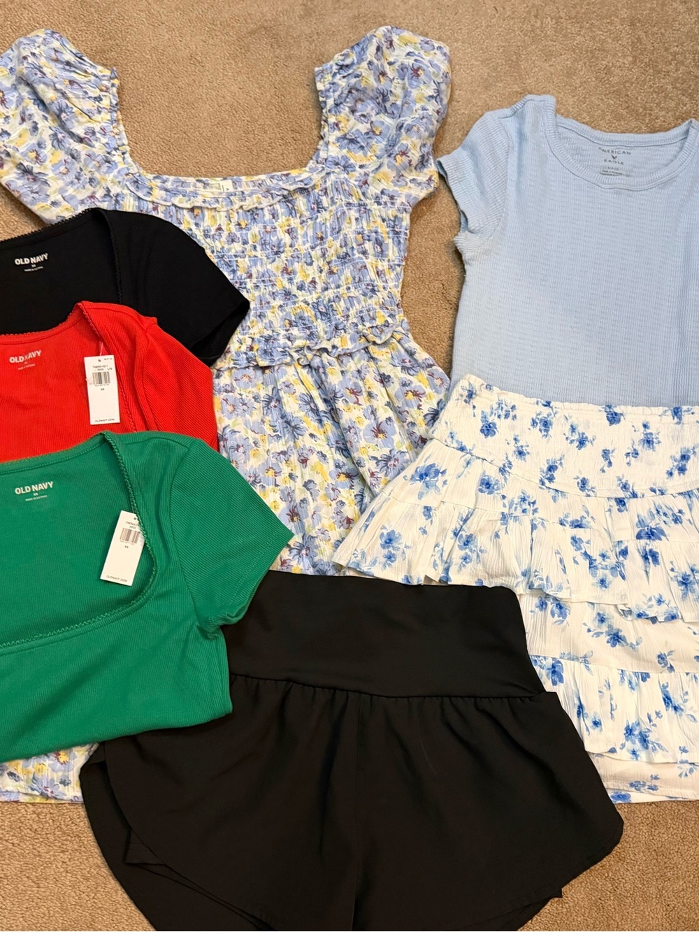 American Eagle, Old Navy Girls lot of clothes dress, skirt, shirts NEW